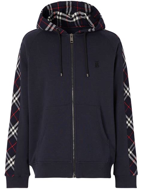 navy blue burberry sweater|Burberry men's hoodie.